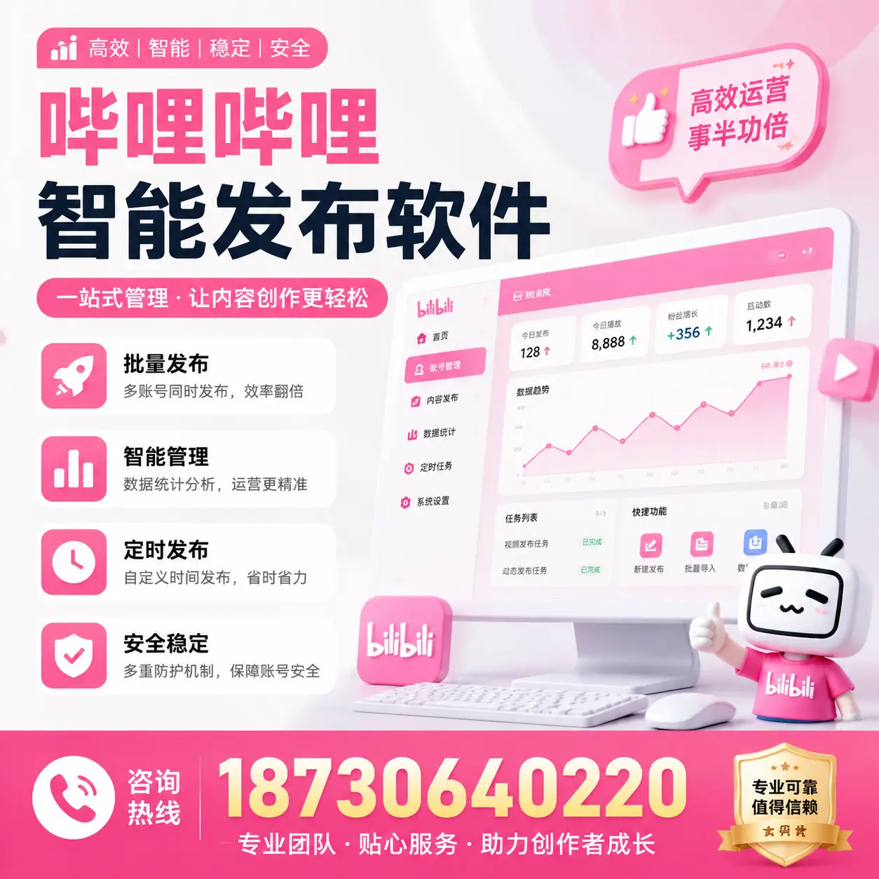 如何评估哔哩哔哩智能发布软件的ROI?辽源 企业必读